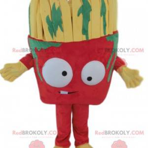 Red brush mascot with green paint stains - Redbrokoly.com