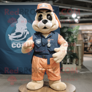 Peach Navy Seal mascotte...