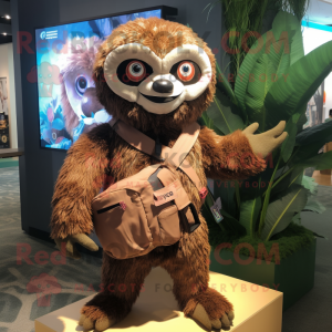 Brown Sloth mascotte...