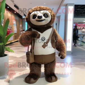 Brown Sloth mascotte...