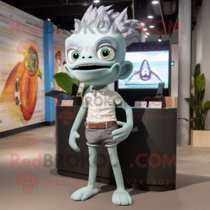 Grå Ceviche maskot drakt...