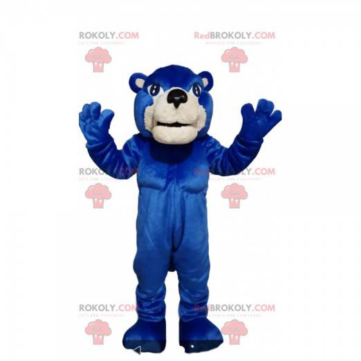 Blauwe beer mascotte. Blauwe beer kostuum - Redbrokoly.com