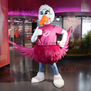 Costume de mascotte Magenta...