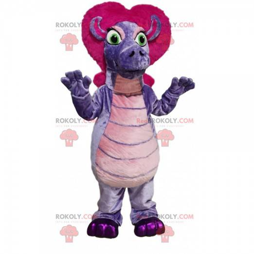 Lila Riemen Maskottchen mit Fuchsia Haar - Redbrokoly.com