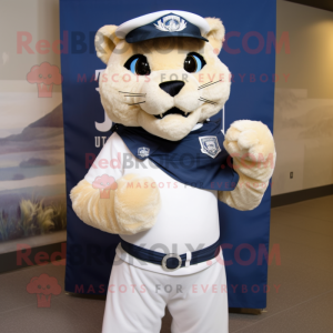 Navy Puma mascotte kostuum...