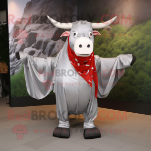 Silver Bull maskot kostume...