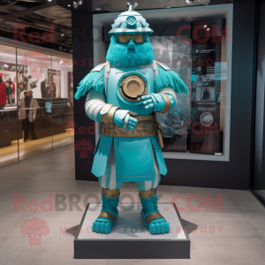 Turquoise Samurai mascotte...