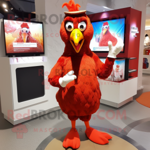 Red Tandoori Chicken maskot...