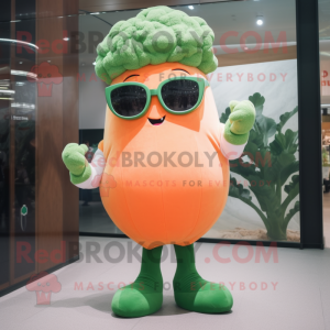 Peach Broccoli maskot drakt...