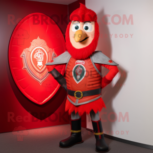 Red Celtic Shield maskot...