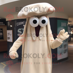 Cream Squid maskot kostume...