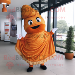 Orange Croissant maskot...