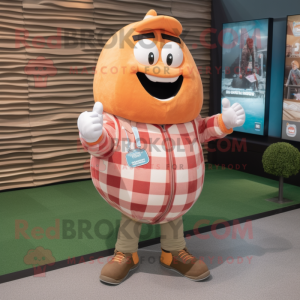 Peach Rugby Ball mascotte...