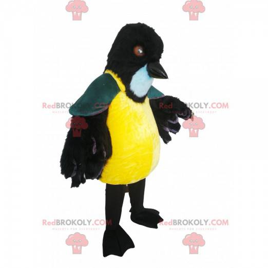 Mascote atarracado com um belo bico preto - Redbrokoly.com