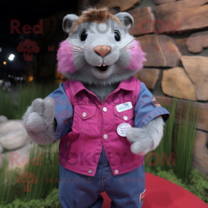 Magenta Marmot mascotte...