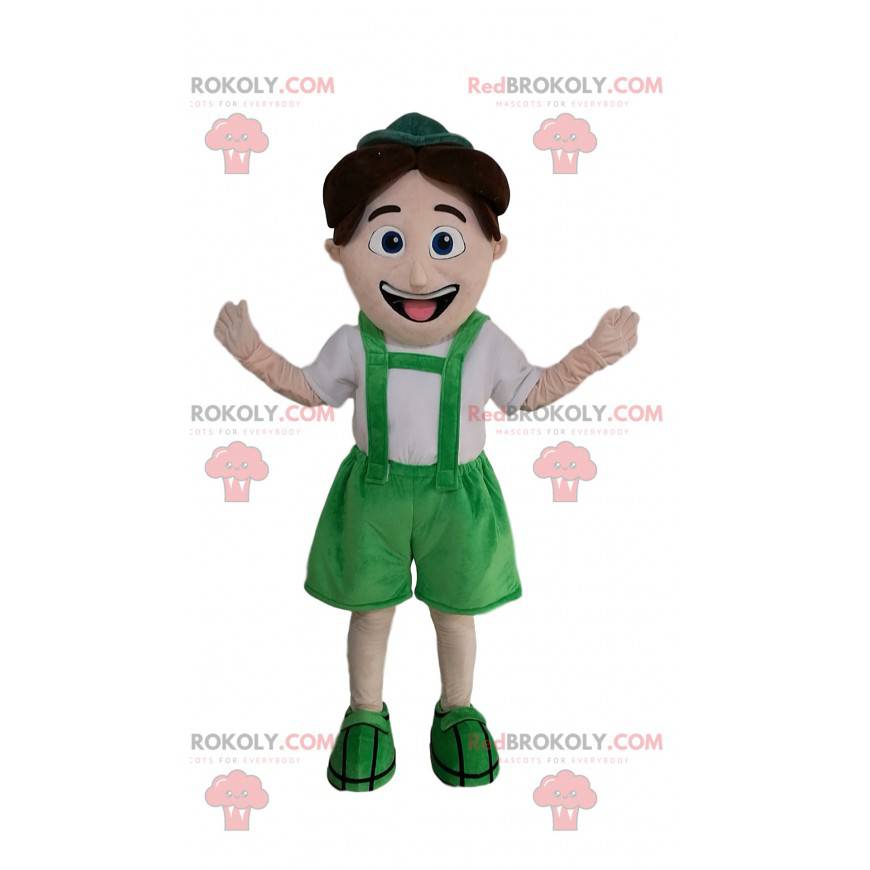 Mascota de niño pequeño en traje tirolés - Redbrokoly.com Mascota de niño pequeño en traje tirolés - Redbrokoly.com