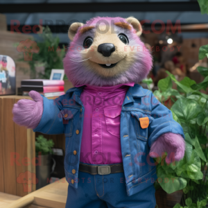 Magenta Marmot mascotte...