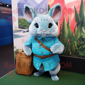 Cyan Chinchilla maskot...