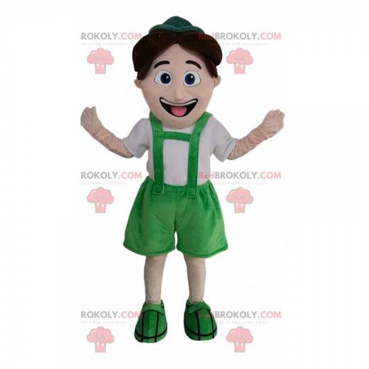 Mascota de niño pequeño en traje tirolés - Redbrokoly.com