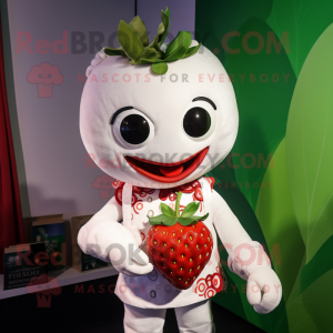 White Strawberry mascotte...