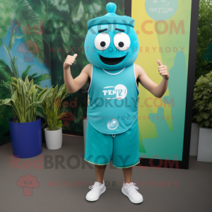 Costume de mascotte Teal...