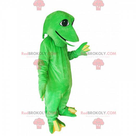 Fun green frog mascot - Redbrokoly.com