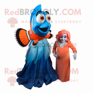 Blue Clown Fish mascotte...