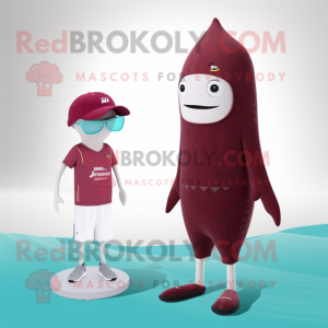 Maroon Ray mascotte kostuum...