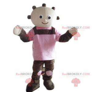 Leuke sneeuwpop mascotte met quilts - Redbrokoly.com