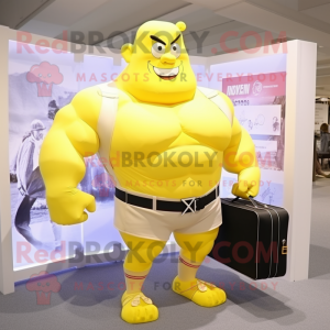 Citrongul Strongman maskot...