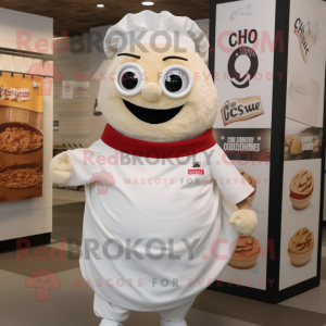 nan Clam Chowder mascot costume character dressed with a Polo Shirt and Belts