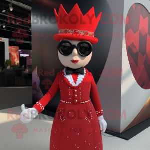 Red Queen maskot kostume...