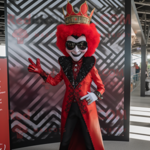 Röd drottning maskot kostym...