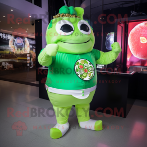 Lime Green Dim Sum mascotte...