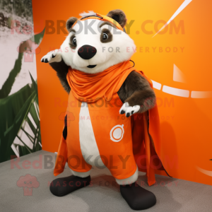 Orange Badger mascotte...