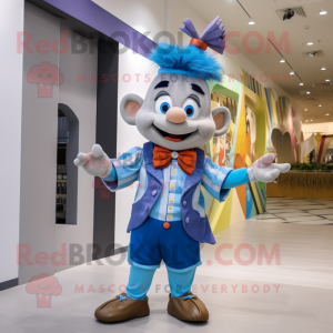nan King mascot costume character dressed with a Romper and Bow ties