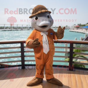 Brown Dolphin mascotte...