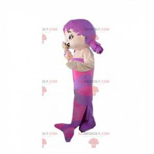 Mascotte sirena viola con due trapunte - Redbrokoly.com