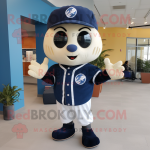 Navy Baseball Ball maskot...