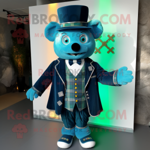 Cyanfarbenes Maskottchen...