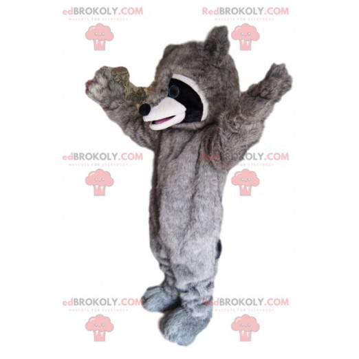 ¡Mascota mapache muy entusiasta! - Redbrokoly.com