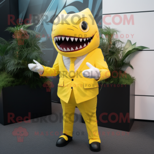 Yellow Shark mascotte...