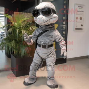 Grijze Python mascotte...