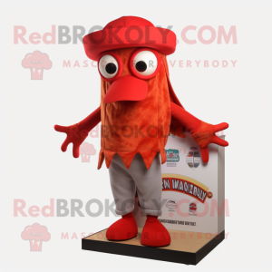 Red Fried Calamari mascotte...