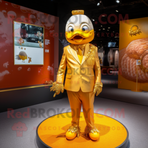 Gull Mandarin maskot drakt...