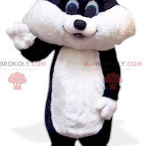 Gato preto e branco mascote gatinho - Redbrokoly.com