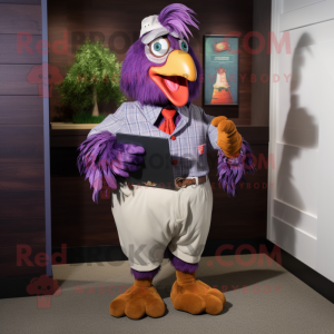 Purple Roosters mascotte...