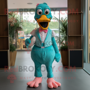 Teal Flamingo mascotte...