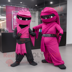 Magenta Ninja mascotte...