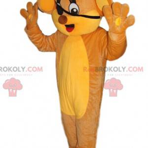 Lion cub mascot with an eye patch. Lion cub costume -